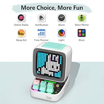 Divoom Ditoo-Proスピーカー ・Divoom Pixoo 64 Divoom Pixoo-64 | WiFi Pixel Cloud Digital Frame | 64 X 64